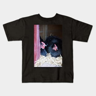 Two Black Chooks Kids T-Shirt